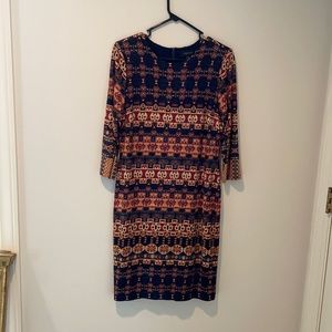 Karen Kane knit dress three quarter length sleeves
